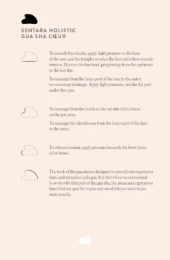 Gua Sha Cœur Quartz Rose à Dents -Magasin De Cosmétiques Gua sha coeur EN 1